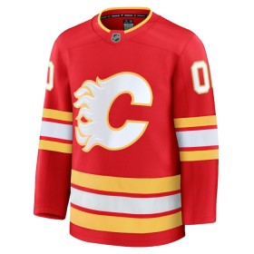 Dresovi Calgary Flames 2024-25 Fanatics Premium Custom Domaći Crvena - Muške